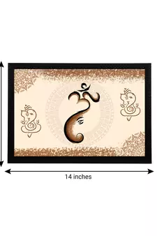 eCraftIndia Lord Ganesha Satin Matt Texture UV Art Painting