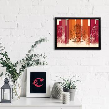 eCraftIndia Lord Ganesha Satin Matt Texture UV Art Painting 2