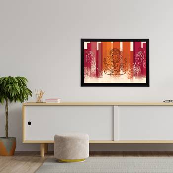 eCraftIndia Lord Ganesha Satin Matt Texture UV Art Painting 3
