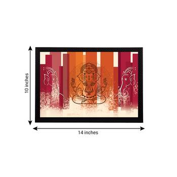 eCraftIndia Lord Ganesha Satin Matt Texture UV Art Painting 4
