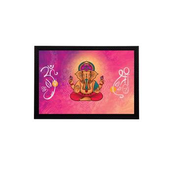 eCraftIndia Lord Ganesha Satin Matt Texture UV Art Painting 1