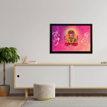 eCraftIndia Lord Ganesha Satin Matt Texture UV Art Painting 3