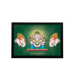 eCraftIndia Lord Ganesha Satin Matt Texture UV Art Painting