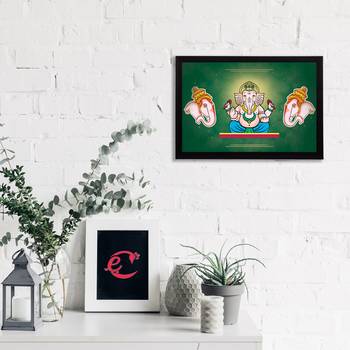 eCraftIndia Lord Ganesha Satin Matt Texture UV Art Painting 2