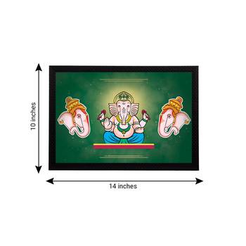 eCraftIndia Lord Ganesha Satin Matt Texture UV Art Painting 4