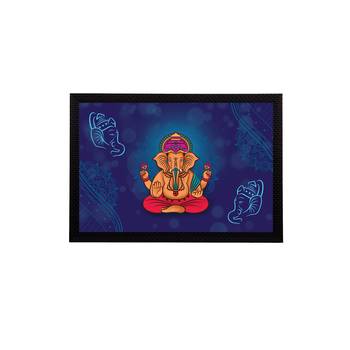 eCraftIndia Lord Ganesha Satin Matt Texture UV Art Painting 1