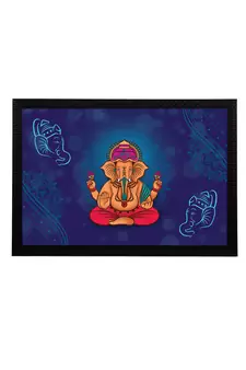 eCraftIndia Lord Ganesha Satin Matt Texture UV Art Painting
