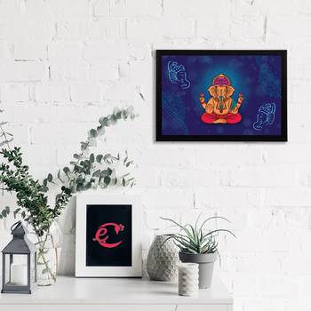 eCraftIndia Lord Ganesha Satin Matt Texture UV Art Painting 2
