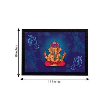 eCraftIndia Lord Ganesha Satin Matt Texture UV Art Painting 4