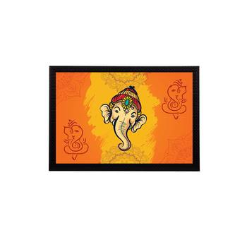 eCraftIndia Lord Ganesha Satin Matt Texture UV Art Painting 1