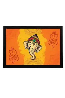 eCraftIndia Lord Ganesha Satin Matt Texture UV Art Painting