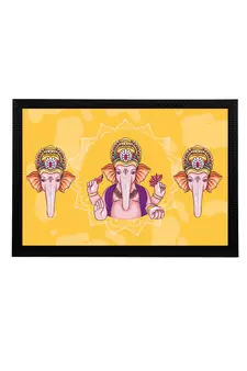 eCraftIndia Lord Ganesha Satin Matt Texture UV Art Painting