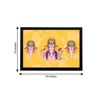 eCraftIndia Lord Ganesha Satin Matt Texture UV Art Painting 4