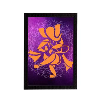 eCraftIndia Lord Ganesha Satin Matt Texture UV Art Painting 1