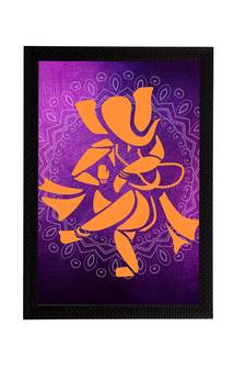 eCraftIndia Lord Ganesha Satin Matt Texture UV Art Painting