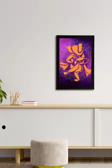 eCraftIndia Lord Ganesha Satin Matt Texture UV Art Painting