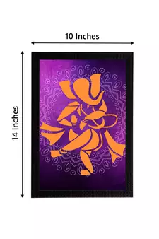 eCraftIndia Lord Ganesha Satin Matt Texture UV Art Painting