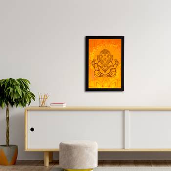 eCraftIndia Lord Ganesha Satin Matt Texture UV Art Painting 3