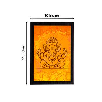 eCraftIndia Lord Ganesha Satin Matt Texture UV Art Painting 4