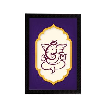 eCraftIndia Lord Ganesha Satin Matt Texture UV Art Painting 1