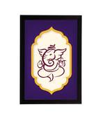 eCraftIndia Lord Ganesha Satin Matt Texture UV Art Painting