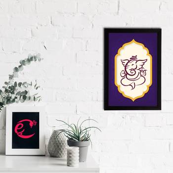 eCraftIndia Lord Ganesha Satin Matt Texture UV Art Painting 2