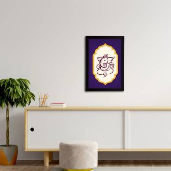 eCraftIndia Lord Ganesha Satin Matt Texture UV Art Painting 3