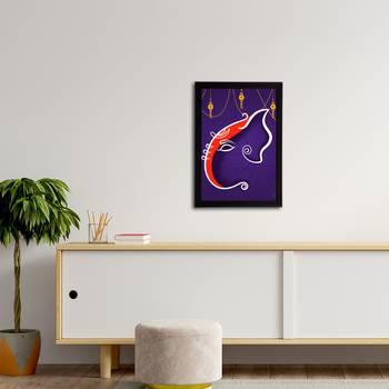 eCraftIndia Lord Ganesha Satin Matt Texture UV Art Painting 3