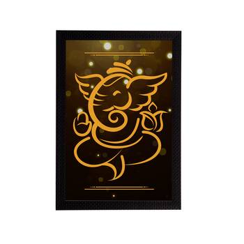 eCraftIndia Lord Ganesha Satin Matt Texture UV Art Painting 1