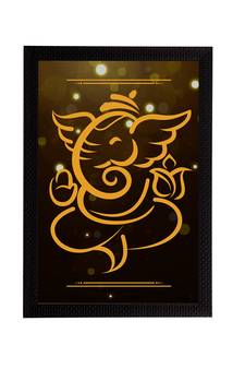 eCraftIndia Lord Ganesha Satin Matt Texture UV Art Painting