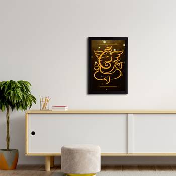 eCraftIndia Lord Ganesha Satin Matt Texture UV Art Painting 3