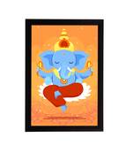 eCraftIndia Lord Ganesha Satin Matt Texture UV Art Painting