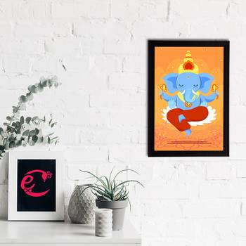 eCraftIndia Lord Ganesha Satin Matt Texture UV Art Painting 2