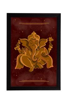 eCraftIndia Lord Ganesha Satin Matt Texture UV Art Painting