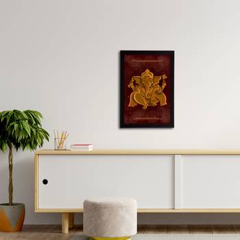 eCraftIndia Lord Ganesha Satin Matt Texture UV Art Painting 3