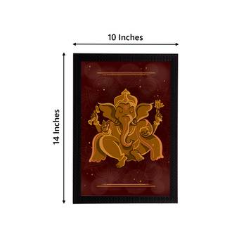 eCraftIndia Lord Ganesha Satin Matt Texture UV Art Painting 4