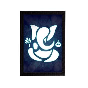 eCraftIndia Lord Ganesha Satin Matt Texture UV Art Painting 1