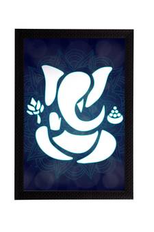 eCraftIndia Lord Ganesha Satin Matt Texture UV Art Painting