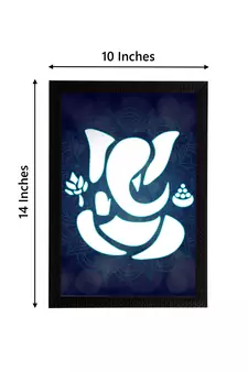 eCraftIndia Lord Ganesha Satin Matt Texture UV Art Painting