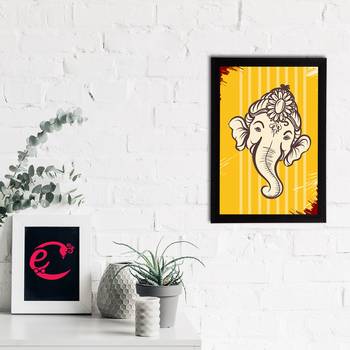 eCraftIndia Lord Ganesha Satin Matt Texture UV Art Painting 2