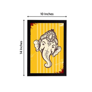 eCraftIndia Lord Ganesha Satin Matt Texture UV Art Painting 4