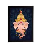 eCraftIndia Lord Ganesha Satin Matt Texture UV Art Painting