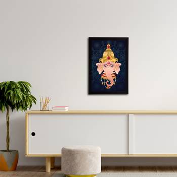 eCraftIndia Lord Ganesha Satin Matt Texture UV Art Painting 3
