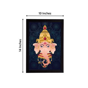 eCraftIndia Lord Ganesha Satin Matt Texture UV Art Painting 4