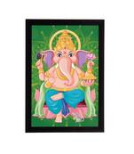 eCraftIndia Lord Ganesha Satin Matt Texture UV Art Painting