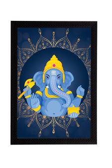 eCraftIndia Lord Ganesha Satin Matt Texture UV Art Painting