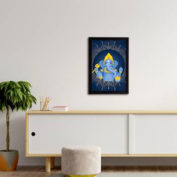 eCraftIndia Lord Ganesha Satin Matt Texture UV Art Painting 3