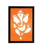 eCraftIndia Lord Ganesha Satin Matt Texture UV Art Painting