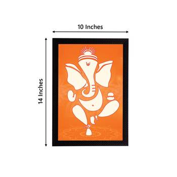 eCraftIndia Lord Ganesha Satin Matt Texture UV Art Painting 4