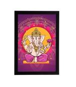 eCraftIndia Lord Ganesha Satin Matt Texture UV Art Painting